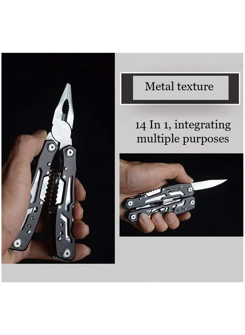 14 In 1 Multitool with Safety Locking Professional Stainless Steel Multitool Pliers Pocket Knife Bottle Opener Screwdriver for Outdoor Survival Camping Hunting and Hiking - pzsku/Z0CB3898B1ED9C5718679Z/45/_/1721466001/fa3f1484-044d-462d-b76b-c9aef493b74a