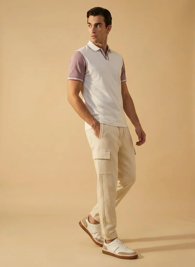 نوبيرو Nobero Regular Fit Polo T-Shirt for Men