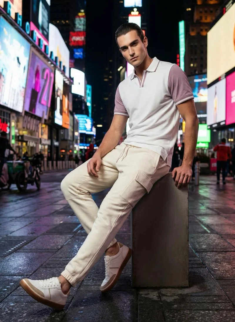 نوبيرو Nobero Regular Fit Polo T-Shirt for Men
