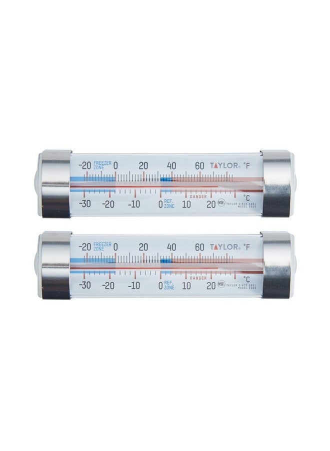 Taylor Large Dial Kitchen Refrigerator/Freezer Kitchen Thermometer with Suction Cups, Refrigerator/Fridge Thermometer - 2 Pack - Image 2