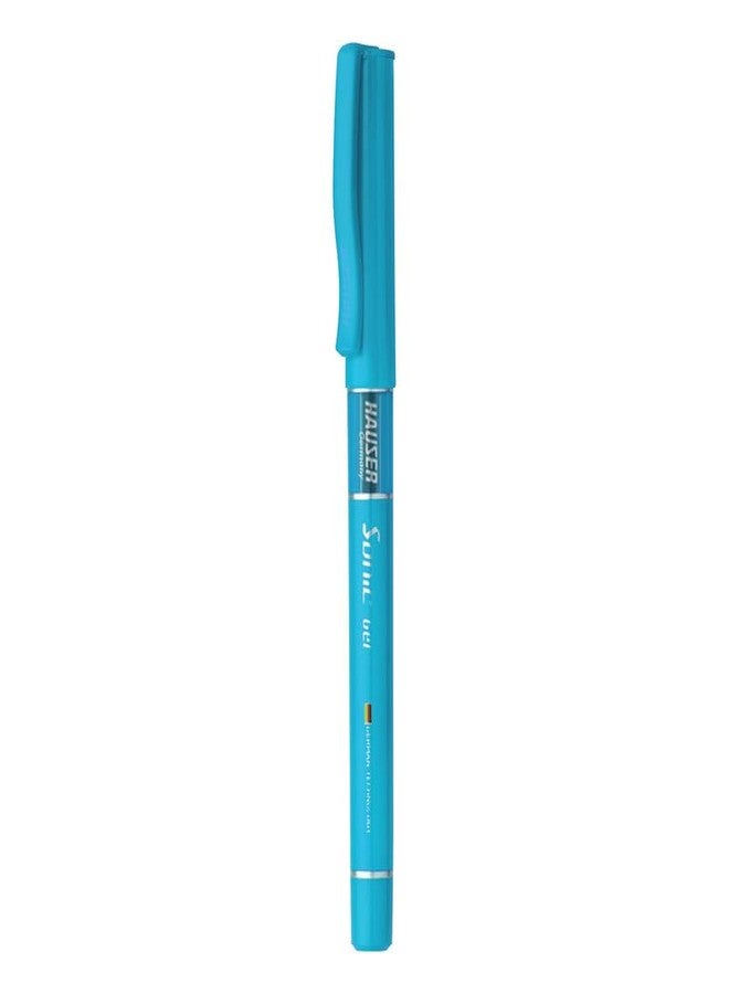 Hauser Sonic X Gel Pen Card Pack | Water Proof Ink For Smooth Flow System | Comfortable Grip With Smudge Free Writing | Sturdy Refillable Pen | Blue Ink, Set Of 10 Pens - Image 3