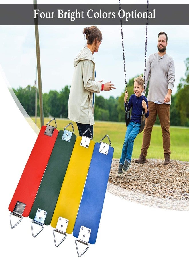 REZNOR مقعد أرجوحة مرن من EVA عالي التحمل مع حلقة مثلث معدنية للأطفال والبالغين | حد وزن 330 رطل، أصفر - Image 5