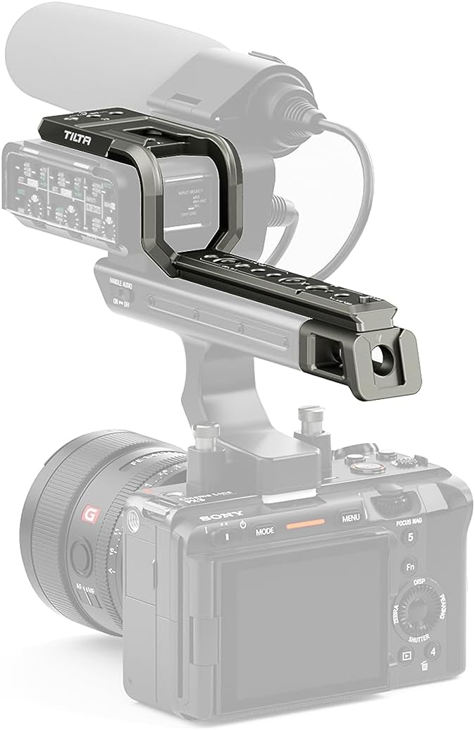 Tilta XLR Extension Bracket for/Compatible with Sony FX3 | Custom Designed | Mount Accessories | Secure Connection | Extended Grip | Lightweight & Durable | TA-T13-XLR (Titanium Gray) - Image 2