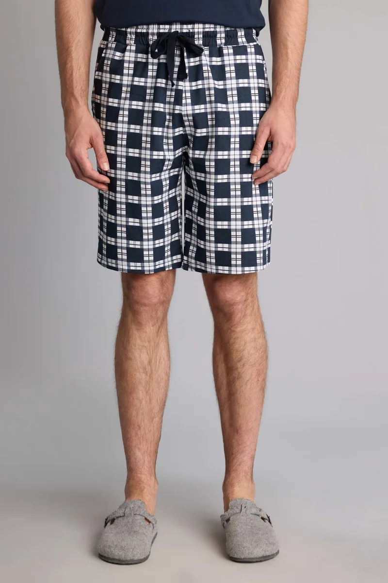 Defacto  Regular Fit T-shirt and Shorts 2 Piece Pyjamas Set for Men | Best Price UAE