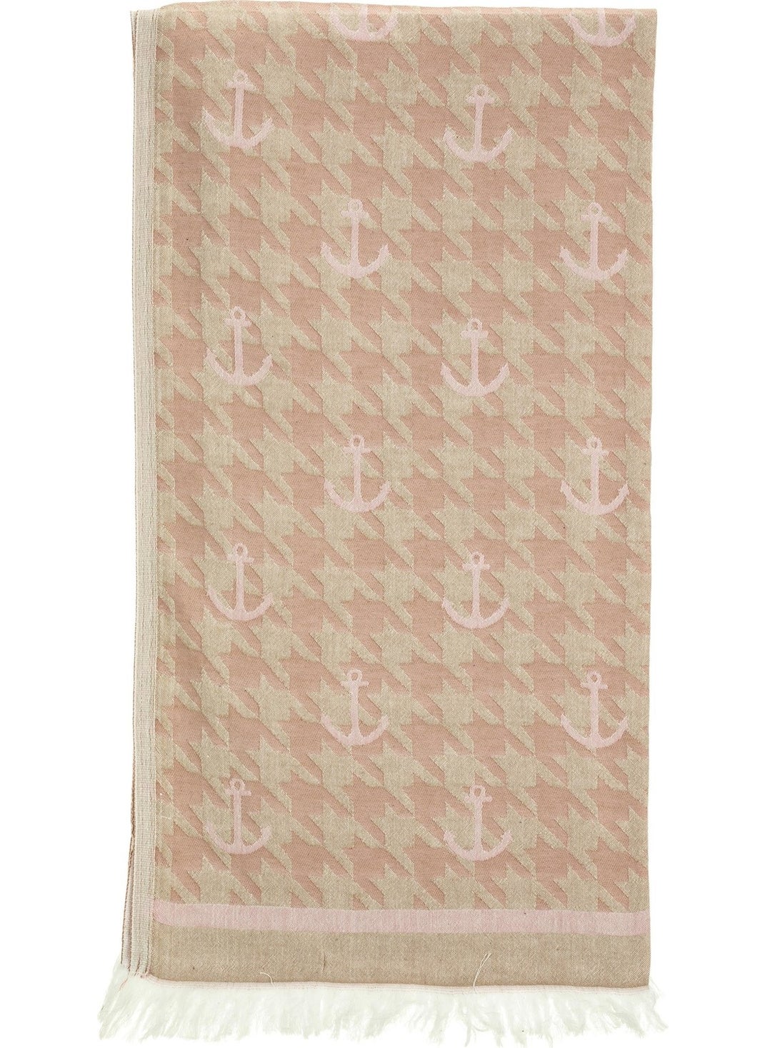 Rosa Bianca Pink Anchor Piyedepul Jacquard Doubleface Cotton Loincloth 100 x 180 cm 