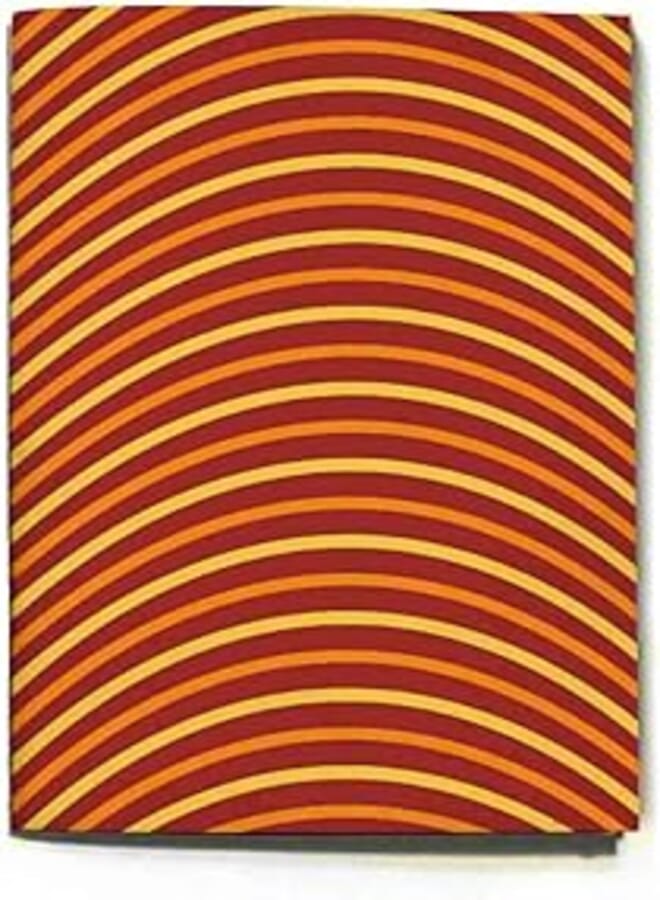 THE INKJECTION A5128L, A5 Notebook Curved orange pattern design