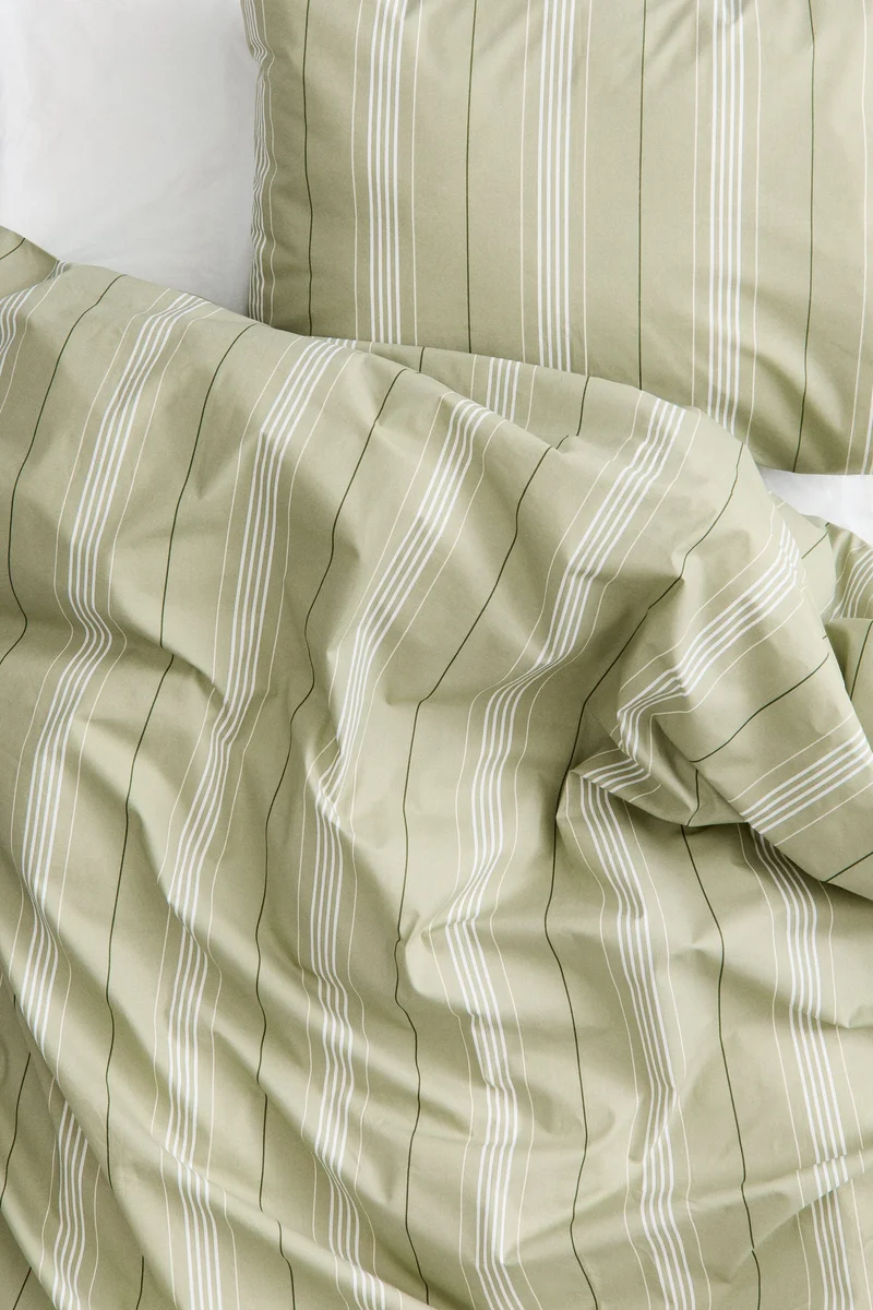 H&M Cotton percale single duvet cover set