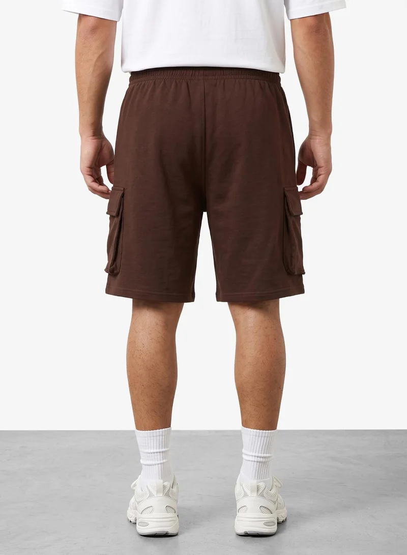 Seventy Five Basics  Regular Fit Cargo Shorts for Men | Best Price UAE