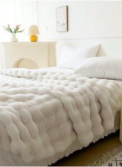 Generic Luxurious Air-Conditioning Nap Blanket – Ultra-Soft Faux Rabbit Fur & Lamb Fleece, Thickened & Cozy for All Seasons | Breathable, Lightweight, and Warm | Perfect for Bed, Sofa, Office, Travel & Pet-Friendly Homes  - Image 3