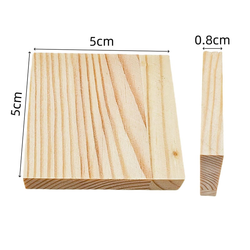 Anktily 12PCS Unfinished Wood Square Blocks for Crafts, 4x4x0.4in Blank Wooden Squares Pine Wood Boards for Wood Carving,DIY Wood Coasters,Painting & Burning - Image 3