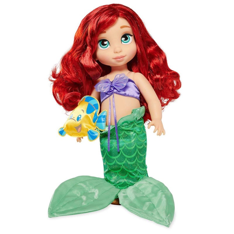 Disney Store Official Animators' Collection Ariel Doll, The Little Mermaid, 16 Inch Toy Figure, Detailed Plush Sculpting with Embroidered Features, Ideal Gift and Little Mermaid Fans - Image 1