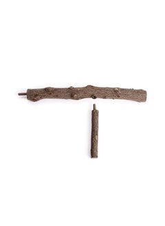 Mogoko Natural Wood Bird Perch Stand, Hanging Multi Branch Perch For Parrots, Parakeets Cockatiels, Conures, Macaws, Love Birds, Finches  - Image 4