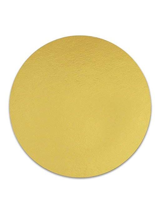 BAKING SET Baking Set Cake Base 5 Piece Mill Board Round 12 Inches Diameter Golden Color Miller Board  - Image 1