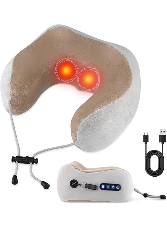 Neck Massager with Heat - Wireless U-Shape Pillow - Deep Tissue Relief - Easy-to-Use for Home, Car & Office Pain Relief - Image 1