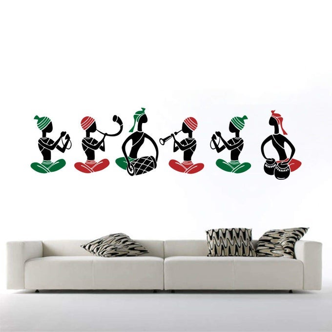 PLASTIC, METAL, VINYL, PAPER, GLASS WALL STICKER 57.08 X 0.39 X 15.74 INCHES, MULTICOLOUR