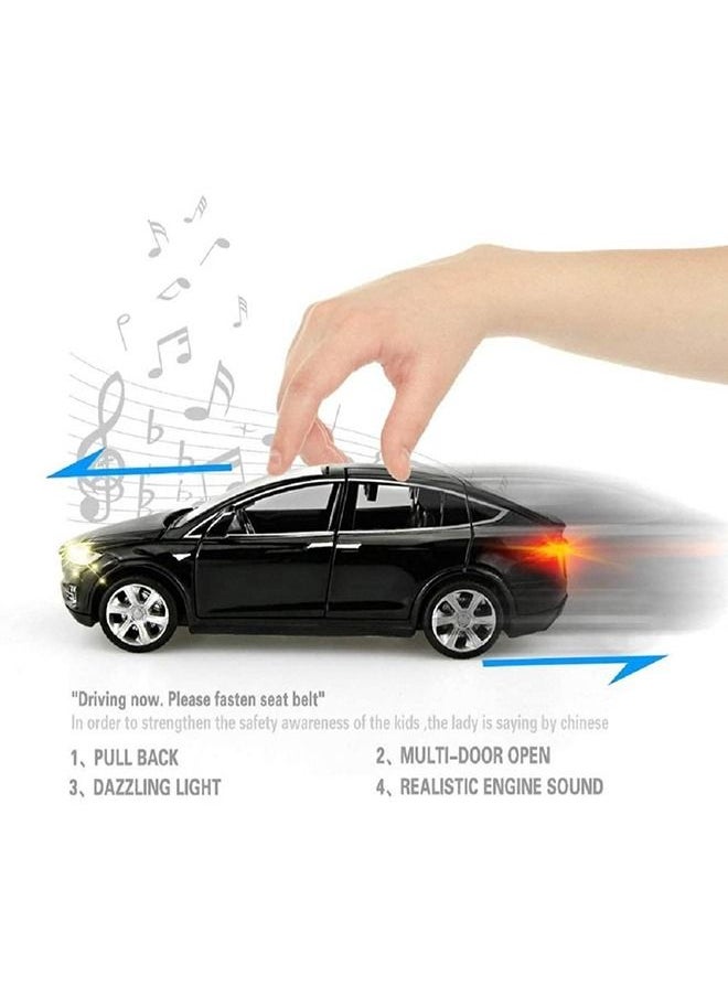 AMERTEER - Toy Car Model X  Pull Back Alloy Vehicles with Lights and Sound 1:32 Scale - Image 1