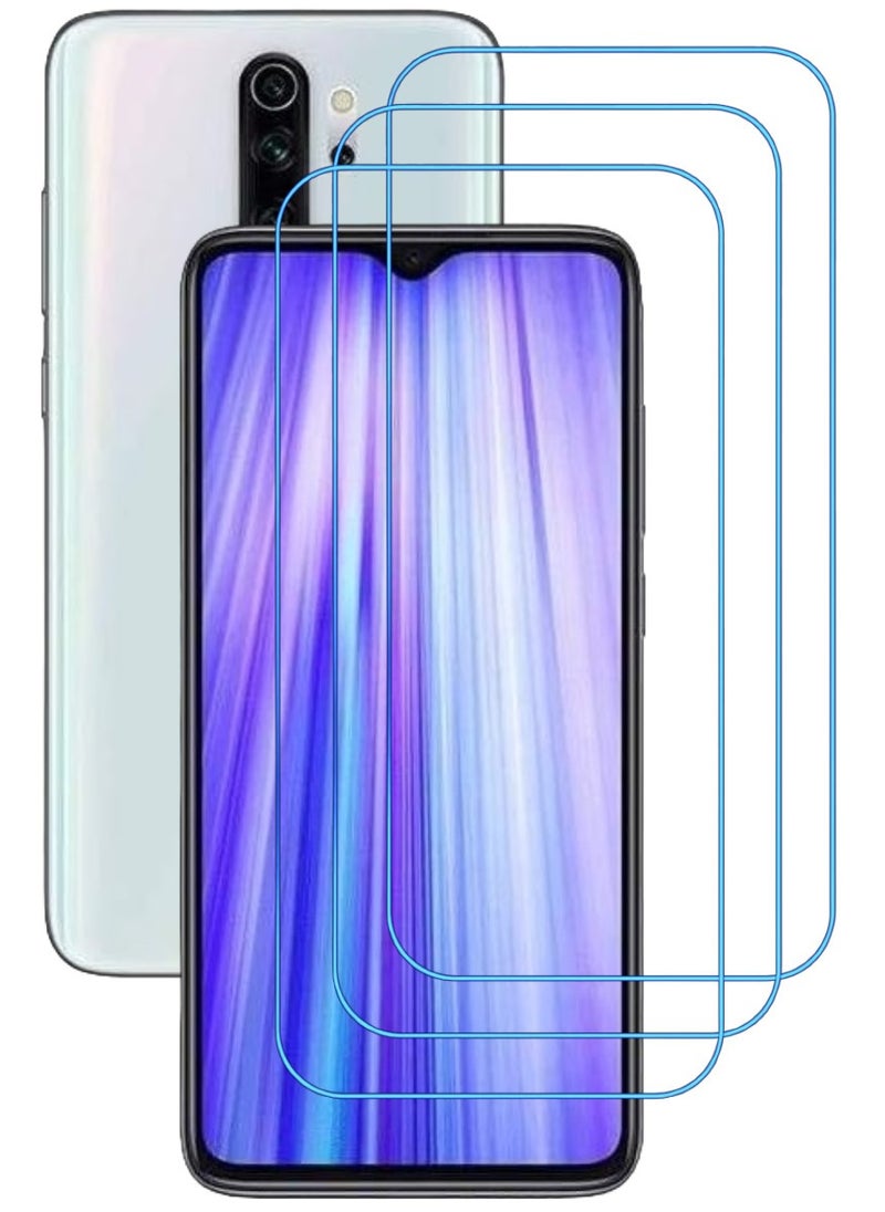 ACLIX 3 Pieces Antistatic ESD Dustproof Premium Quality High Definition Clear Tempered Glass Screen Protector Designed For Xiaomi Redmi Note 8 Pro - Image 1