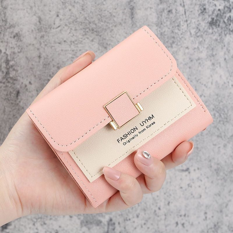 Multifunctional Solid Color PU Leather Wallet, RFID Blocking Design Portable Daily Storage Purse for Cards Cash Coin Business Use - Image 3