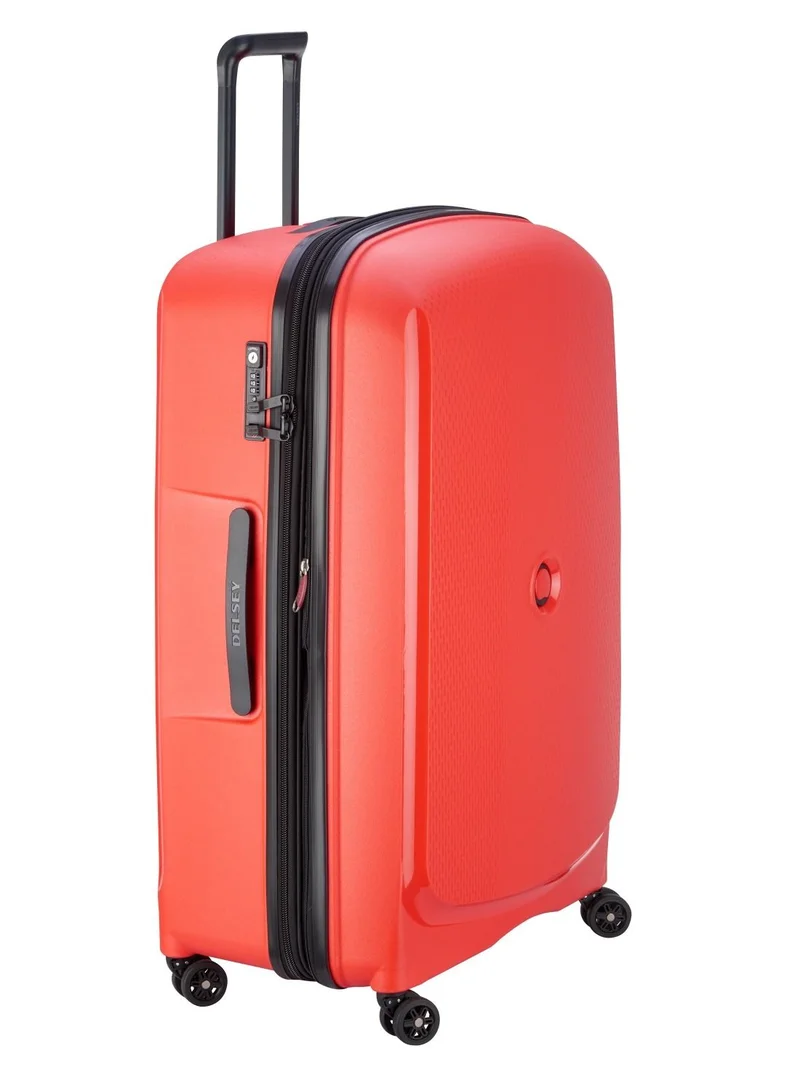 DELSEY Paris Belmont+ 83cm Hardcase 4 Double Wheel Expandable Cabin Luggage Trolley Tangerine