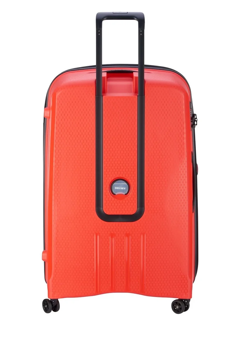 DELSEY Paris Belmont+ 83cm Hardcase 4 Double Wheel Expandable Cabin Luggage Trolley Tangerine