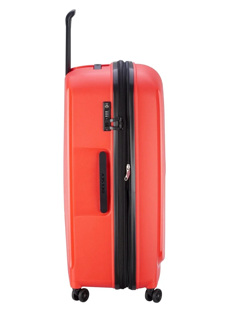 DELSEY Paris Belmont+ 83cm Hardcase 4 Double Wheel Expandable Cabin Luggage Trolley Tangerine
