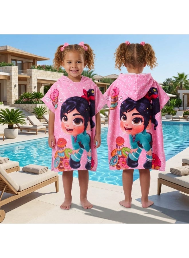 Children's Beach Poncho (65*60cm) Available in Various Designs and Colors, One-Size - Image 3