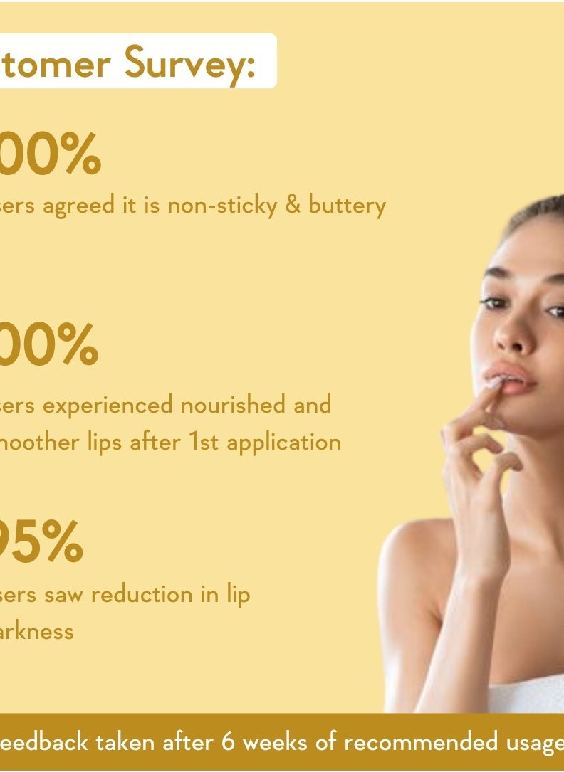 WishCare - Lip Balm with SPF 50 PA+++ - Brightening Lip Balm for Dark Lips with Kojic Acid & Niacinamide - SPF lip balm for Women & Men 5g - Image 1