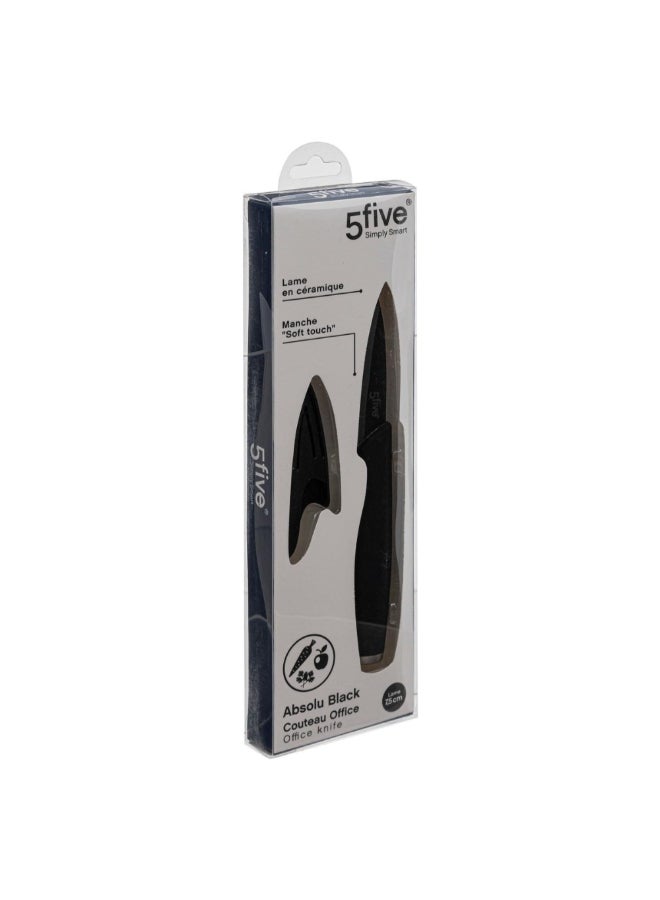 Five Simply Smart Ceramic Kitchen Paring Knife Grey and Black 7.5 cm 151293 - Image 5