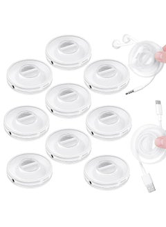YARDHOBI Fuse Reel Side Winder For Macbook Charger Organizer Compatible With Usb C And For Magsafe Adapter Portable Charger Cord Holder Travel Essential And Desk Cord Case And Cable Management 9 Pcs  - Image 1