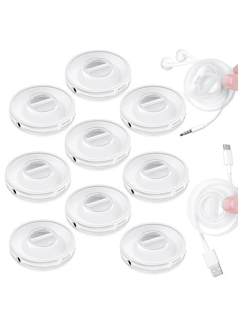 Fuse Reel Side Winder For Macbook Charger Organizer Compatible With Usb C And For Magsafe Adapter Portable Charger Cord Holder Travel Essential And Desk Cord Case And Cable Management 9 Pcs