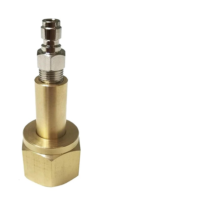 CO2 Carbon Dioxide Tank CGA320 G3/4 W21.8 Nut Nipple Fittings 8mm Quick Disconnect Coupler Soda Maker Sparkling(CGA320) - Image 1