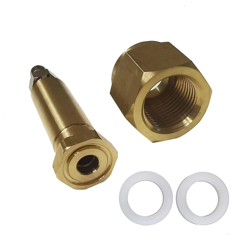 CO2 Carbon Dioxide Tank CGA320 G3/4 W21.8 Nut Nipple Fittings 8mm Quick Disconnect Coupler Soda Maker Sparkling(CGA320) - Image 5