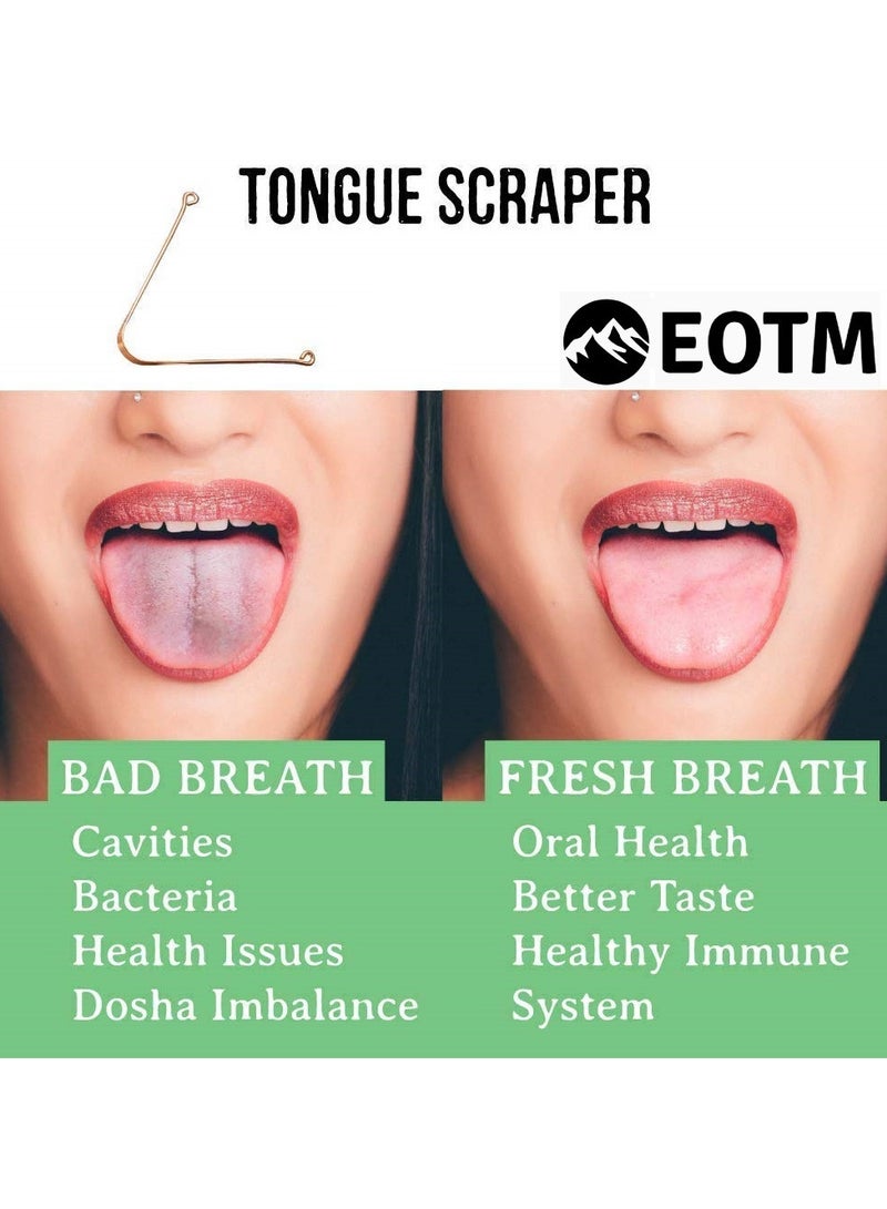 EOTM Flexible Oral Hygiene Tongue Scraper Cleaner For Adults - Image 2