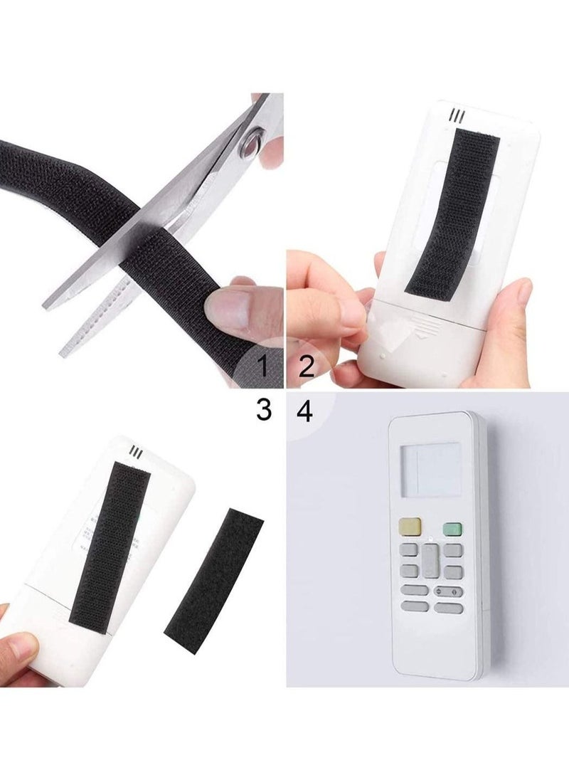 Hook and Loop Tape, Self Adhesive Sticky Heavy Duty Tape Reusable Double Sided Roll Strength Velcro Heavy-Duty Stick On Tape-Black(8M) - Image 4