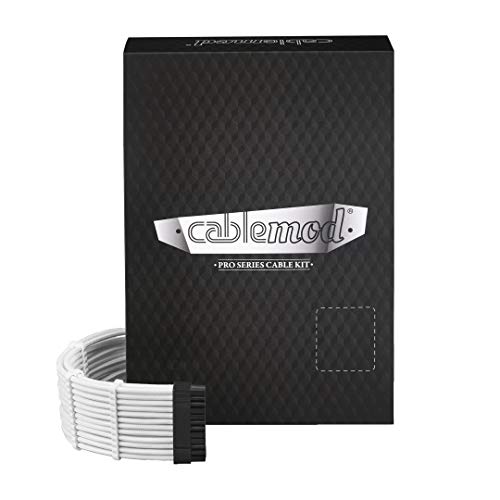 CableMod E-Series Pro ModFlex Sleeved Cable Kit for EVGA G/G+ / P/P+ / T (White) - Image 1