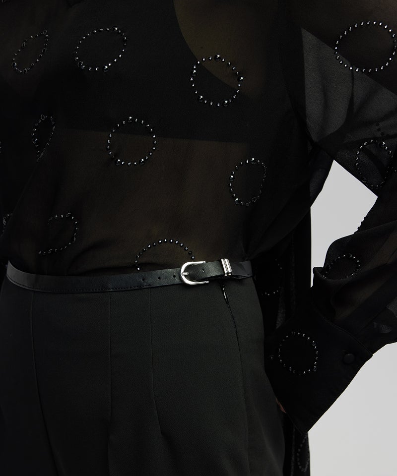 ابيكول بنطلون بخصر بحزام وقصة جزر - Image 3