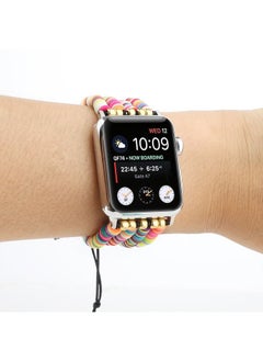 HuHa Soft Ceramic Bead String Replacement Watch Band 42MM/44MM For Apple Watch Series 7/6/5/4/3/2/1  - Image 3