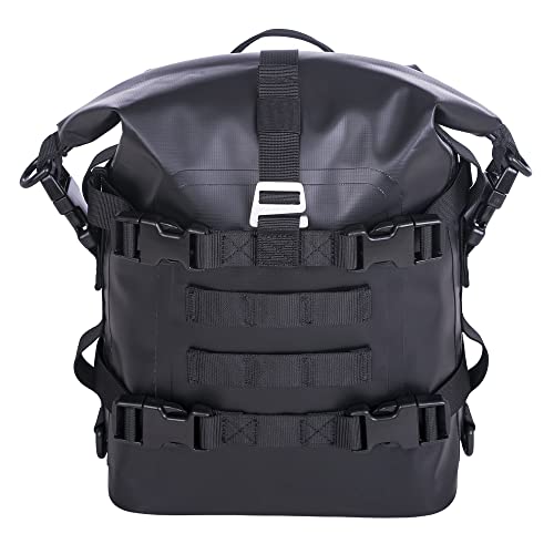 WILD HEART WILD HERAT Motorcycle Guard Bar Bag - Water-Resistant Rear Rack Trunk Motorbike Storage for Essential Gear and Accessories(Black) - Image 1
