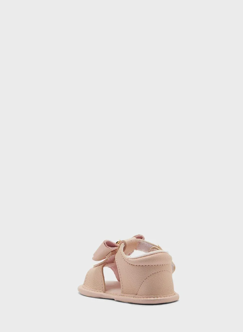 Klin Kids Bow Velcro Sandals
