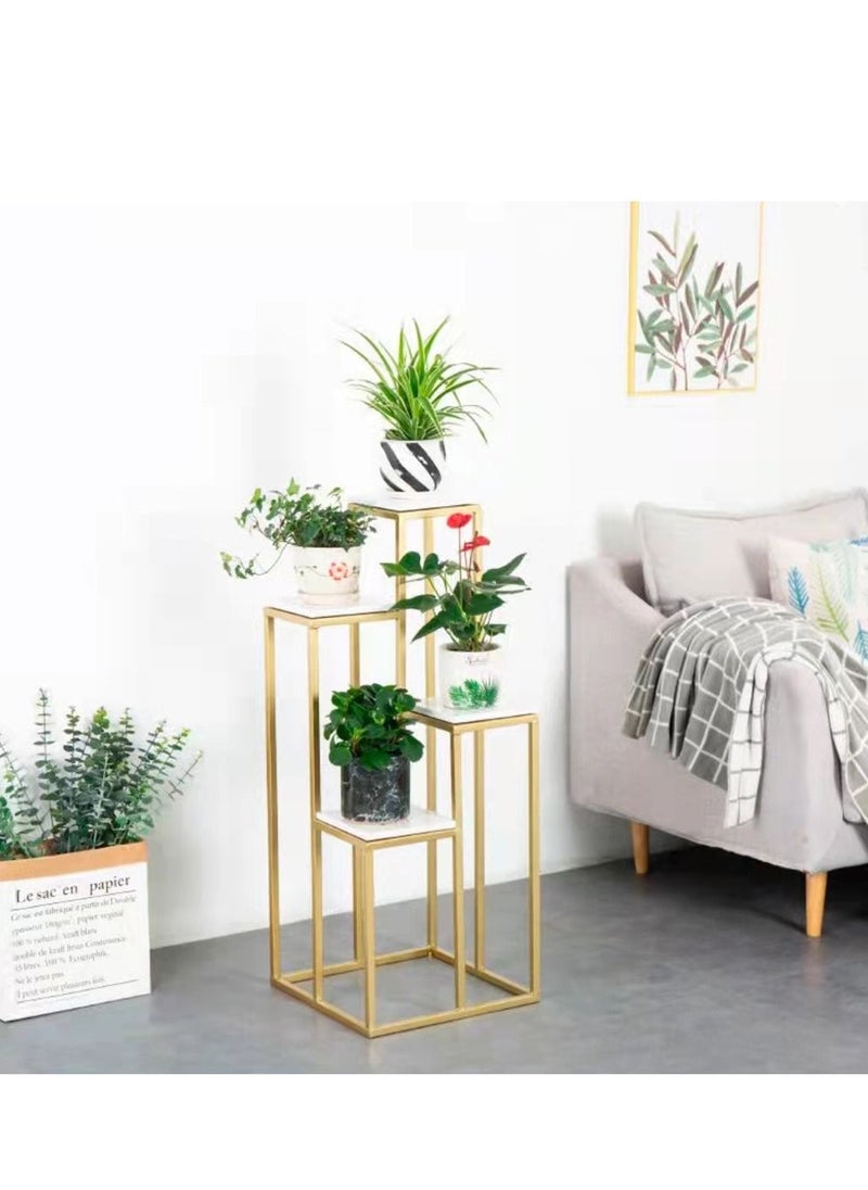 LINGWEI - Metal Plant Stand Flower Shelf 30x30x100cm - Image 1