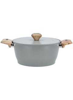 ALBERTO ALBERTO GRANITE COOKWARE SET 7 PCS (20/24/26SH-24 FP) GREY  - Image 3