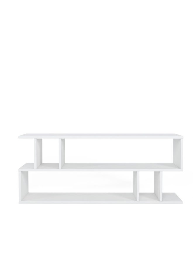 DANUBE HOME - Piramide Tv Unit - High Gloss White - Upto 55 Inch - Image 1