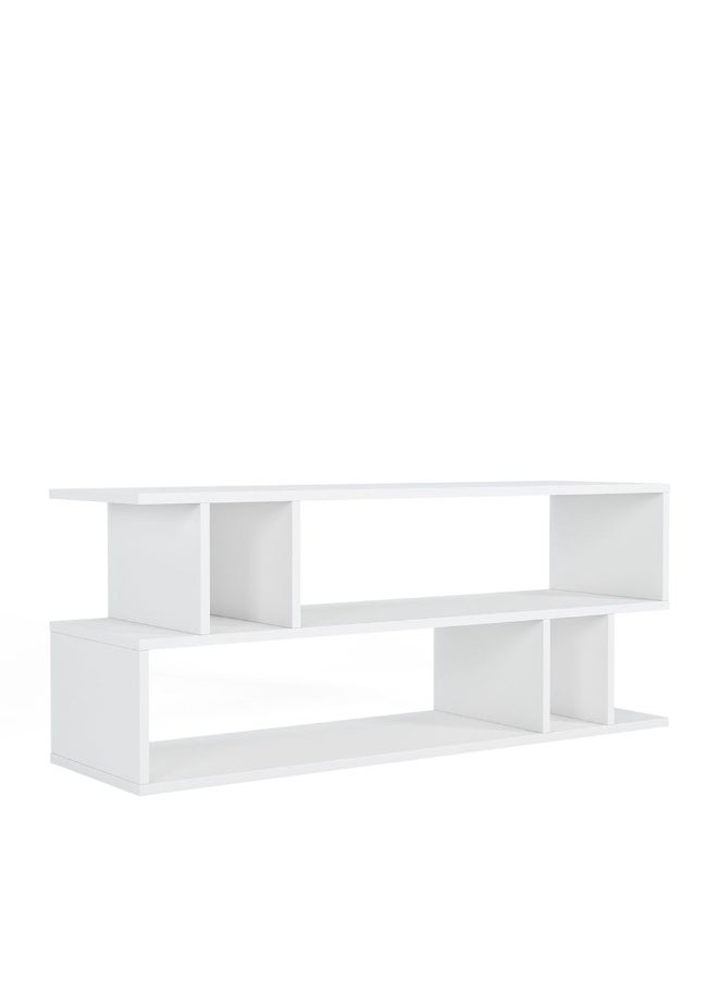 DANUBE HOME - Piramide Tv Unit - High Gloss White - Upto 55 Inch - Image 1