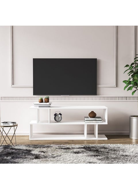 Piramide Tv Unit - High Gloss White - Upto 55 Inch