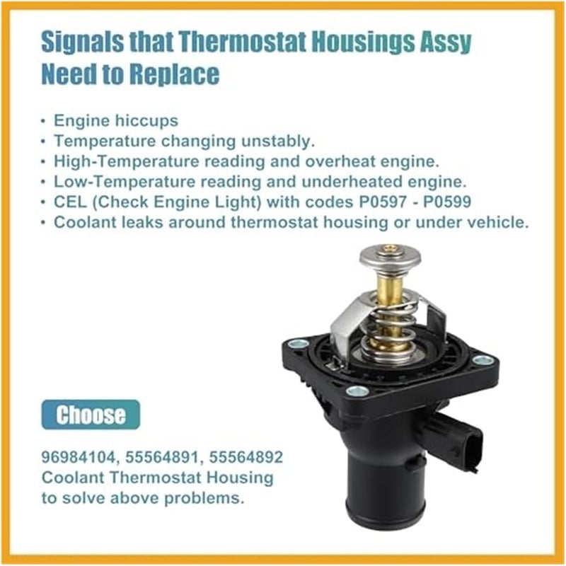 Vuzmode Engine Coolant Thermostat Housing Assembly - Image 2
