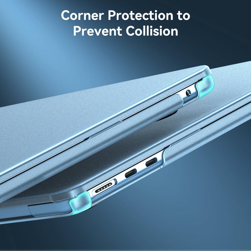 BlueSwan for MacBook Air 15 inch Case, M5 M4 M3 M2 2026-2023 A3448 A3241 A3114 A2941, 100% Laptop Color Match, Easy to Snap on, Grippy Matte Texture, Air 15.3 Hard Shell Protective Laptop Cover - Image 4