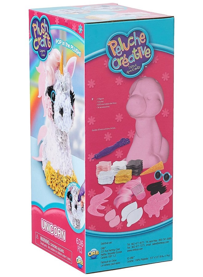 Orb Factory Limited 10027964 Plush Craft 3D Unicorn, 5" X 4" X 10", Pink/White/Yellow/Grey - Image 2