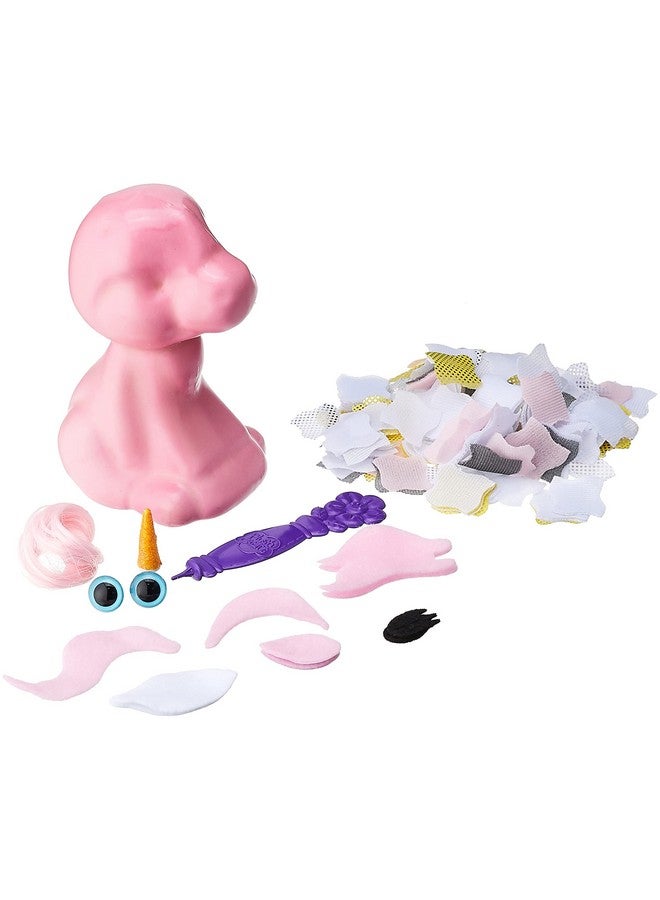 Orb Factory Limited 10027964 Plush Craft 3D Unicorn, 5" X 4" X 10", Pink/White/Yellow/Grey - Image 3