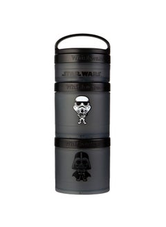 Whiskware Star Wars Stackable Snack Containers for Babies, Kids, and Toddlers, 3 Stackable Snack Cups for School and Travel, Formula and Cupholder Friendly, Stormtrooper and Darth Vader