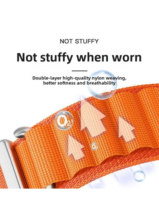 Generic - For Xiaomi Watch S3 S2 S1 Pro Strap S4 Alpine Loop Sport Color2 Watch Band-Color:Alpine Loop Strap-orange-xiaomi S1/s1 Pro (22mm) - Image 1